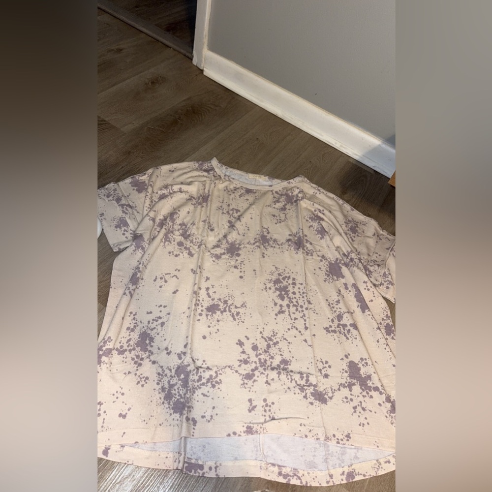 Oddy plus sized oversized shirt purple soft